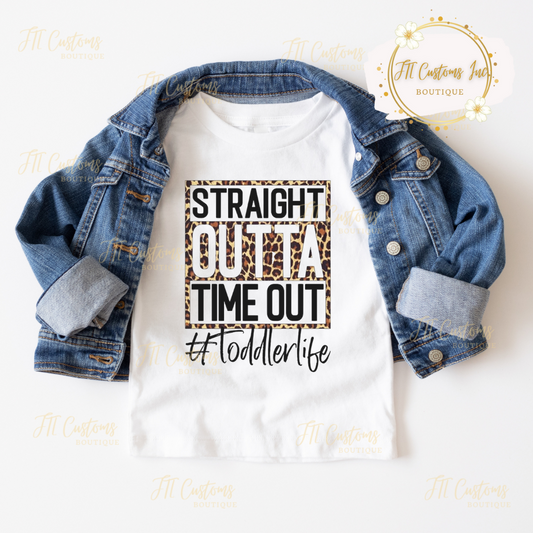 Straight Outta TimeOut Toddler Tee