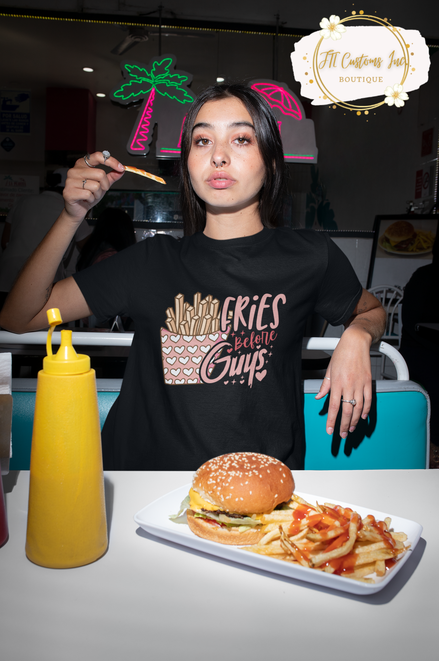 Fries Before Guys Tee