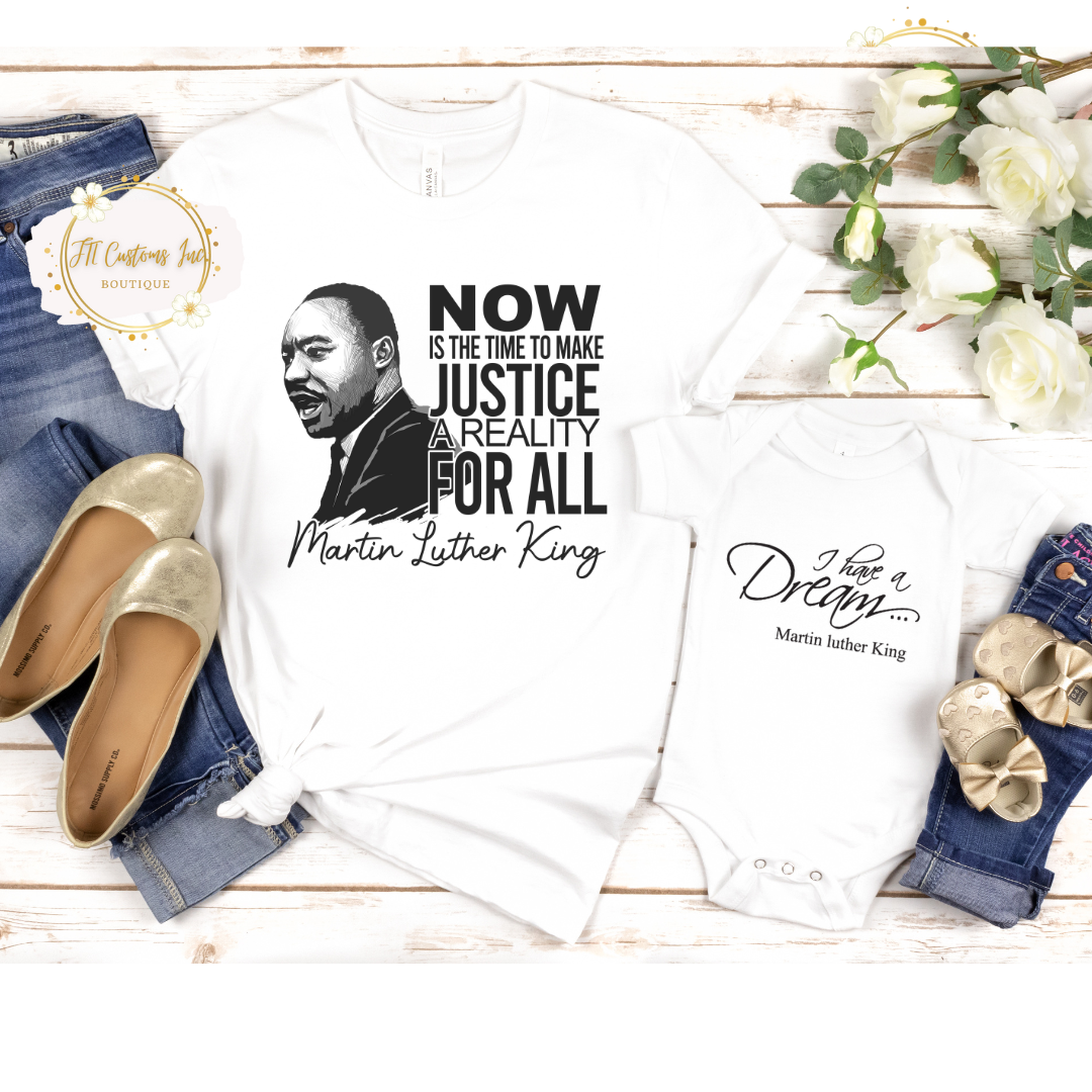 Justice MLK Matching Tees